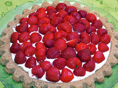 Erdbeertorte mit Mascarponequark