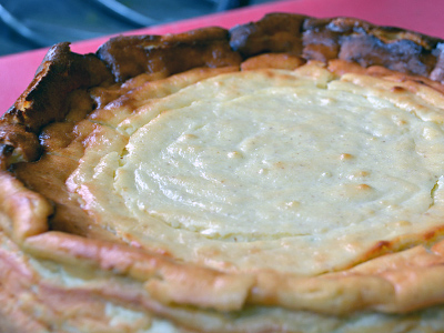 Käsekuchen ohne Boden